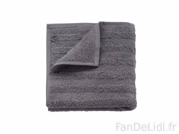 Serviette éponge , prezzo 2.49 € 
- 100 % coton
- Poids : 500 g/m²
- Au choix ...