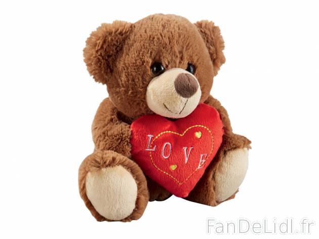 Animal en peluche , prezzo 3.99 €  
-  Ex. 100 % polyester
-  Modèle au choix