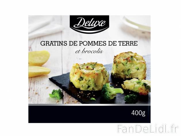Gratins de pommes de terre et brocolis1 , prezzo 2.49 € per 400 g 
    