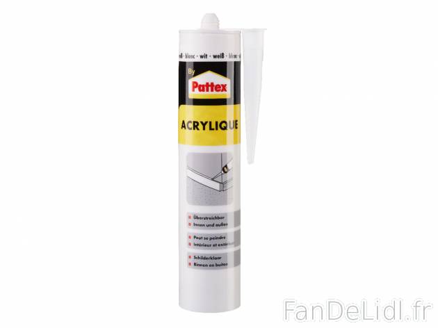 Mastic acrylique blanc , prezzo 1.99 €  
-  310 ml