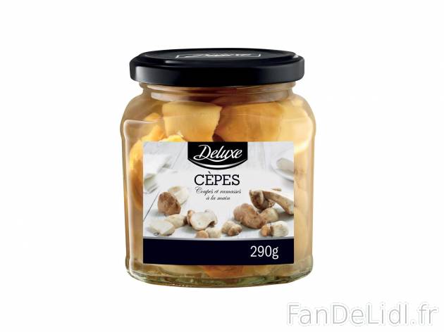 Champignons1 , prezzo 2.39 € per 155 g (PNE) au choix 
- Au choix : cèpes ou ...