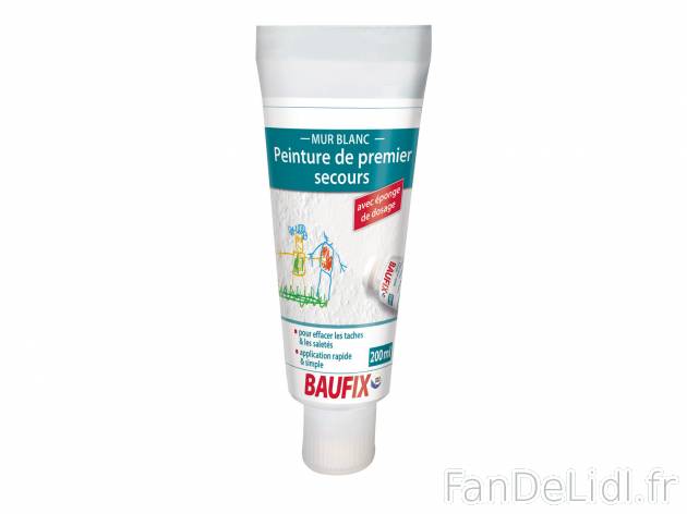 Tube retouche antitaches mur blanc , prezzo 1.99 €  
-  200 ml