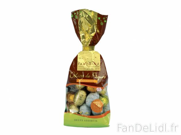 Délices de Pâques1 , prezzo 1.79 € per 200 g 
- Composés de 4 recettes : chocolat ...