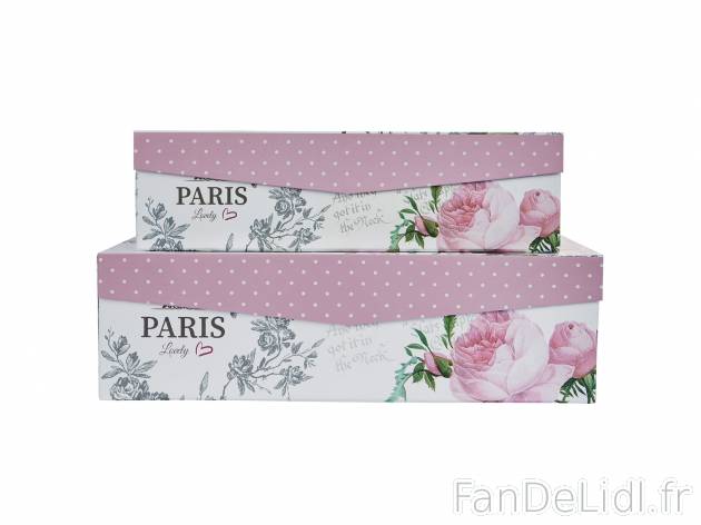 Set de boîtes , prezzo 8.99 € 
- Au choix : dimensions d&apos;env. 31 x ...