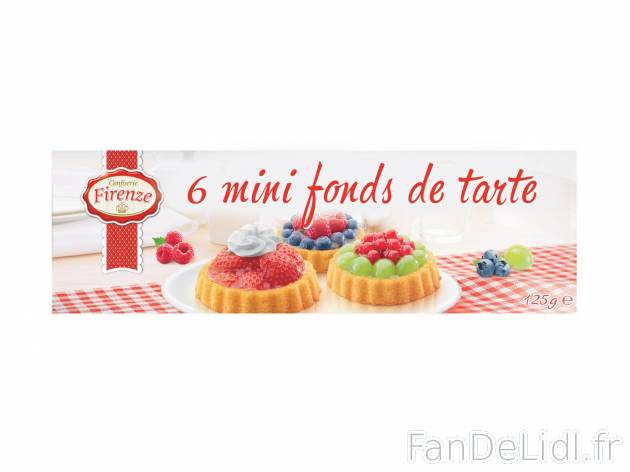 6 mini fonds de tarte1 , prezzo 0.99 € per 125 g