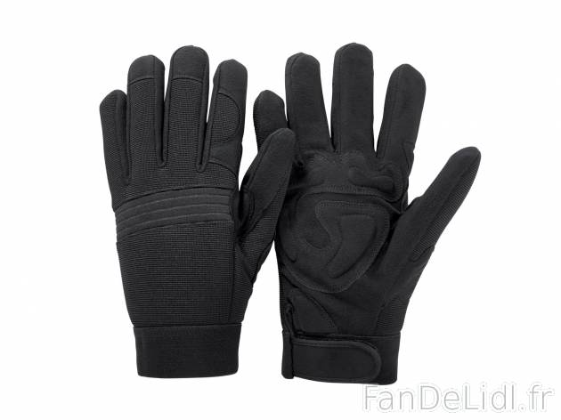 Gants de travail , prezzo 7.49 € 
- Ex. dos (matières principales) 90 % polyester ...