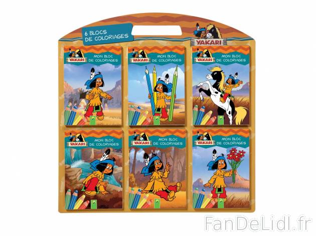 Mini blocs de coloriage , prezzo 2.99 € per L&apos;unité au choix 
- 6 blocs ...