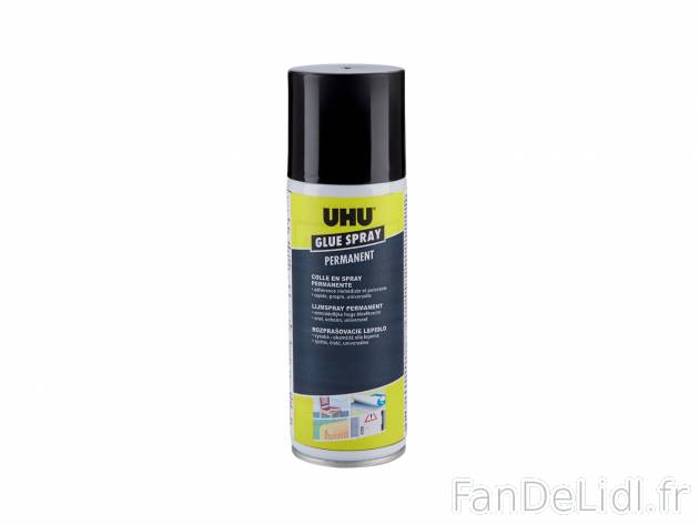 Colle permanente en spray , prezzo 2.99 €  
-  200 ml 