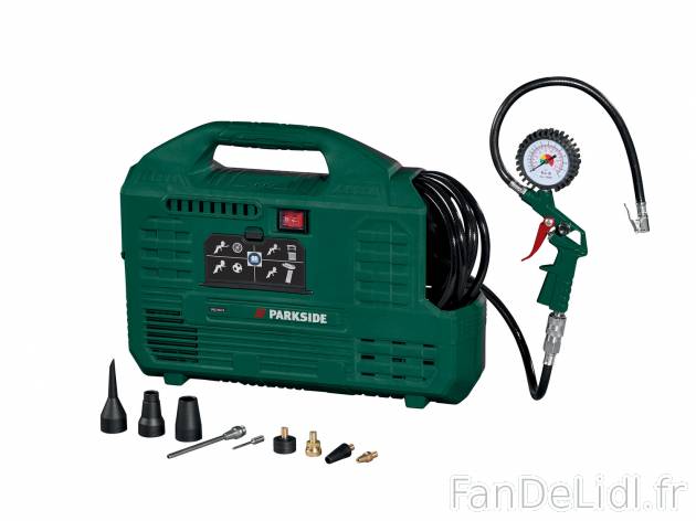 Compresseur portatif , prezzo 59.99 € 
- Fonctionnement sans huile
- Moteur ...