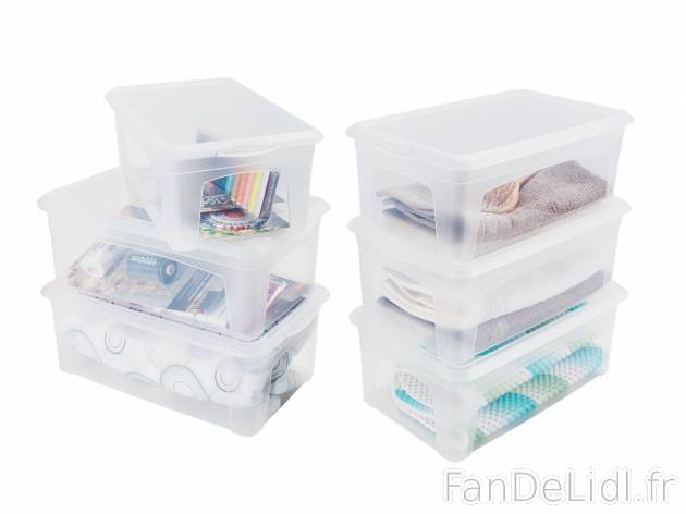 Boîtes de rangement , prezzo 8.99 € 
- Emplilables
- Au choix : lot de 3 boîtes ...