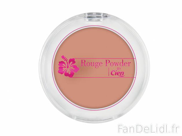 Poudre , prezzo 1.99 €  
-  Au choix : classique ou bronzante
-  3 coloris au choix