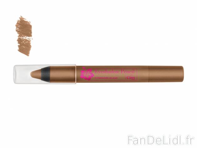 Crayon ombre à paupières , prezzo 1.99 €  
-  3 coloris au choix