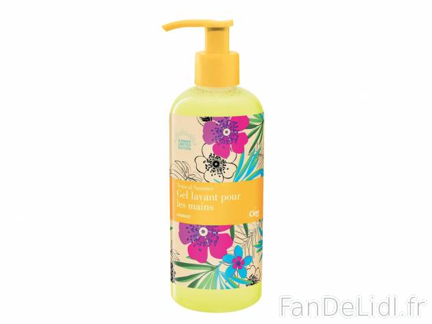 Savon liquide , prezzo 0.99 €  
-  Au choix : ananas ou pastèque ou tangerine