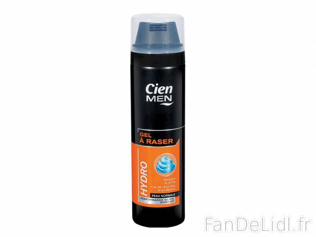 Gel à raser , prezzo 1.59 €  
-  Variétés au choix