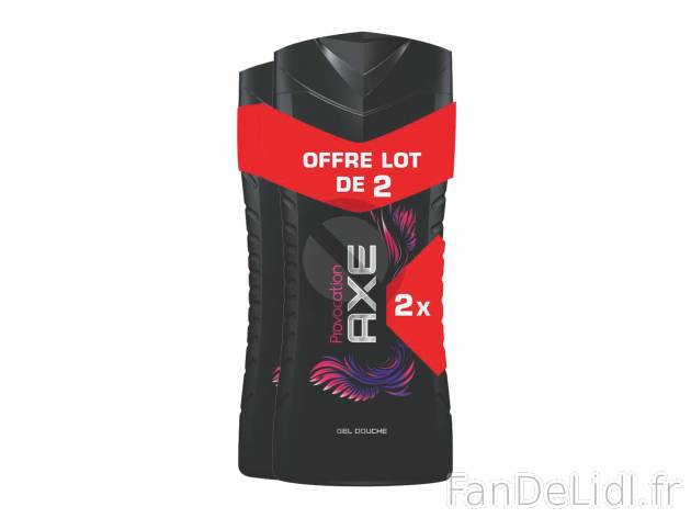 Axe gel douche , prezzo 3.33 €  
-  Variétés au choix