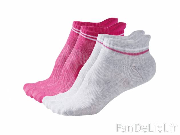 Socquettes de sport , prezzo 2.99 € 
- Ex. 64 % coton, 32 % polyamide et 4 % ...