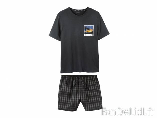 Pyjashort homme , prezzo 7.99 €  
-  100 % coton
-  3 modèles au choix