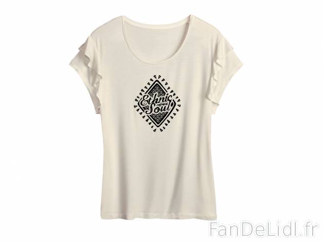 T-shirt , prezzo 3.99 € 
- Ex. 95 % viscose (Lenzing®) et 5 % élasthanne (creora®)
- ...