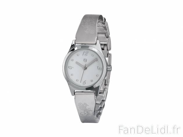Montre , prezzo 7.99 € 
- Mécanisme à quartz
- Étanche jusqu’à 5 bar
- ...