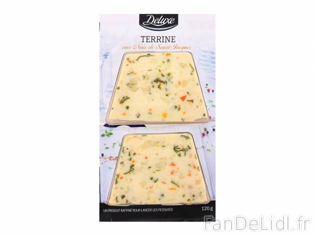 Terrine de la mer1 , prezzo 1.99 € per 120 g au choix 
- Au choix : aux noix ...