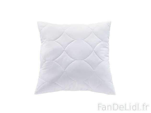 Oreiller en microfibre , prezzo 8.99 € 
- Ex. housse 100 % polyester et garnissage ...