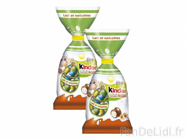 Kinder mini eggs lait et noisettes1 , prezzo 4.48 € per Soit le lot de 2 x 182 ...