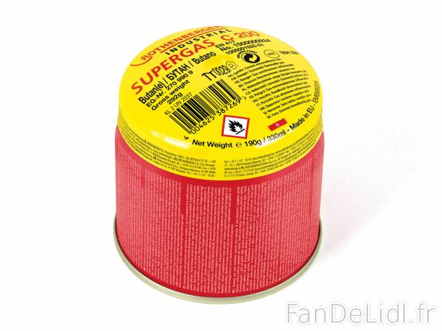 Cartouche de gaz butane , prezzo 1.49 € 
- Env. 330 ml
- Produit compatible ...