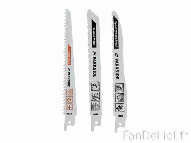 Set de lames de scie , prezzo 3.49 € 
- Set de 3
- Pour scies sabres avec ou ...