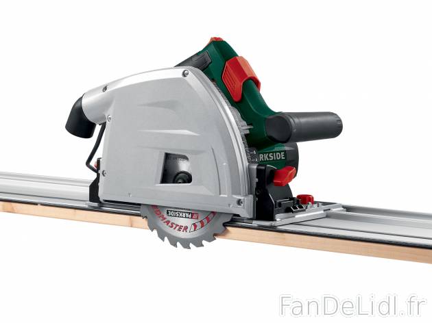 Scie plongeante sur rail , prezzo 89.99 € 
- 1 200 W
- Changement des lames ...