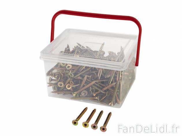 Vis pour bois aggloméré , prezzo 3.99 € 
- Au choix : à tête fraisée, empreinte ...