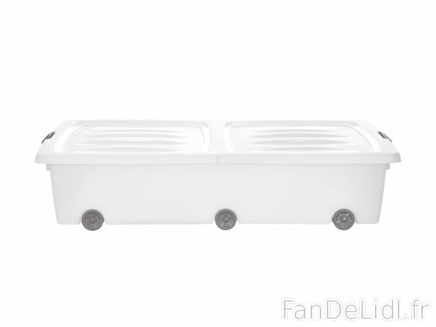 Boîte de rangement sous lit à roulettes , prezzo 9.99 € 
- Env. 52 L
- Env. ...