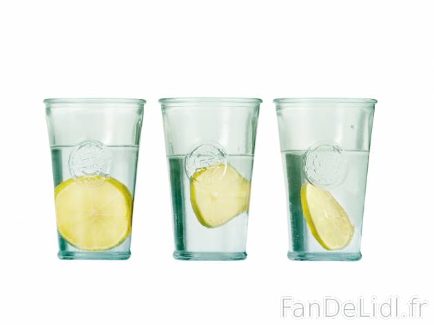 Verres, bocaux ou carafe , prezzo 4.99 € 
- En verre solide recyclé
- Au choix ...