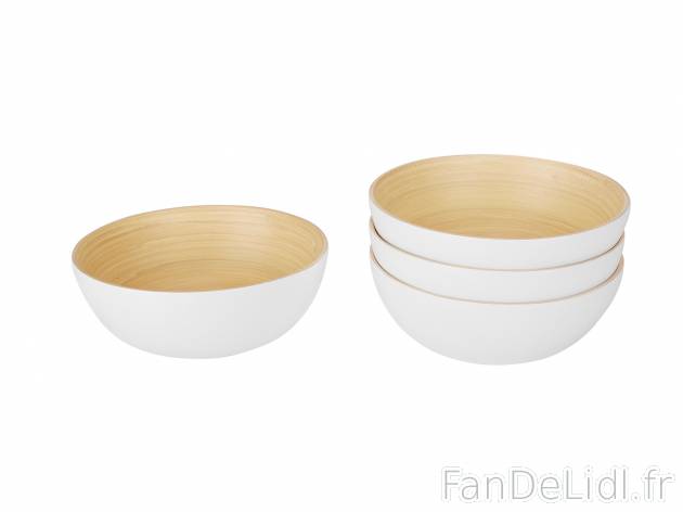 Coupelles ou saladier en bambou , prezzo 6.99 € 
- Pour aliments secs uniquement
- ...
