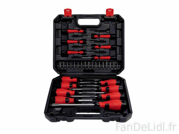 Set de tournevis , prezzo 9.99 € 
- Set de 31 avec un coffret de rangement : ...