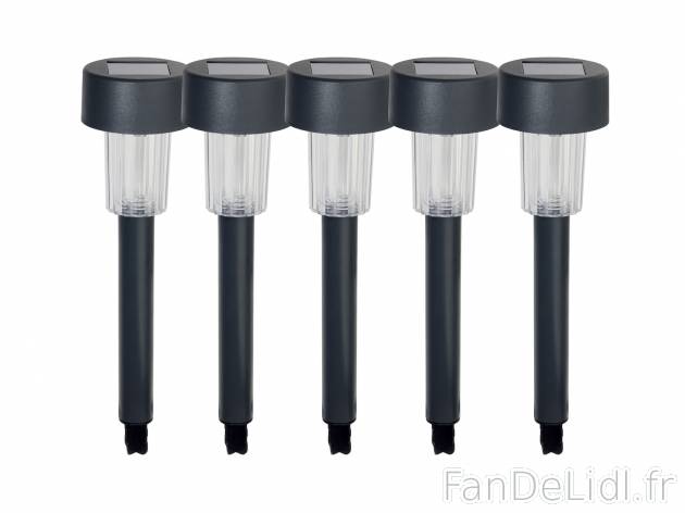Balises solaires à LED , prezzo 5.99 € 
- Lot de 5
- Durée d’éclairage ...