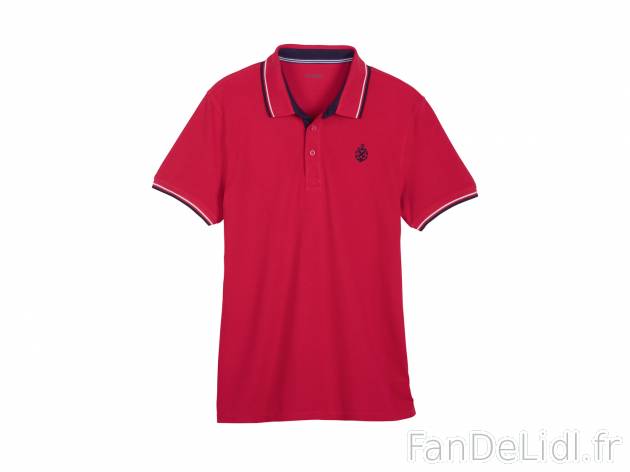 Polo , prezzo 5.99 €  
-  Ex. 90 % coton et 10 % viscose
-  3 coloris au choix