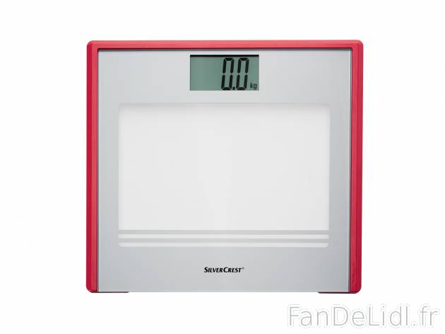 Pèse-personne , prezzo 7.99 € 
- Env. 33 x 2,2 x 30 cm (l x h x p)
- 180 kg ...