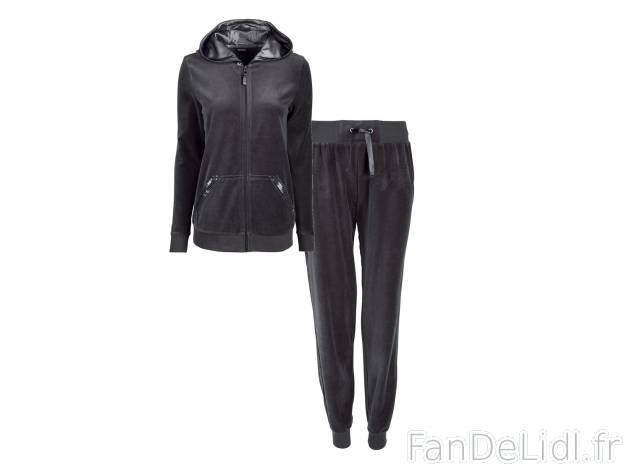 Ensemble détente en velours femme , prezzo 14.99 € 
- Ex. 80 % coton et 20 % ...