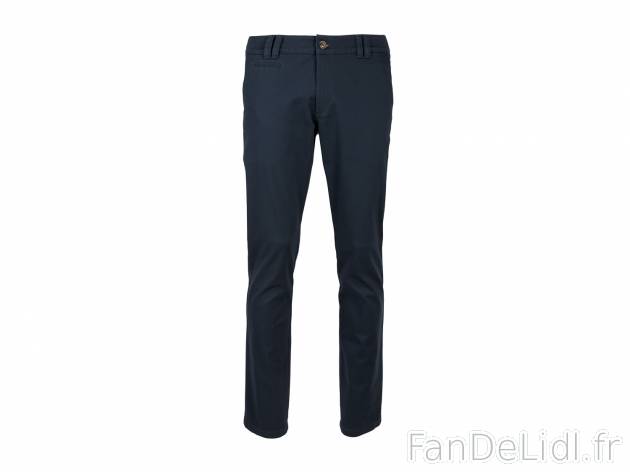 Pantalon en twill homme , prezzo 9.99 € 
- Ex. 98 % coton et 2 % élasthanne ...