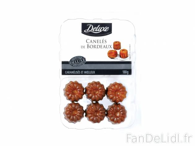 12 canelés de Bordeaux1 , prezzo 1.99 € per 180 g 
    
