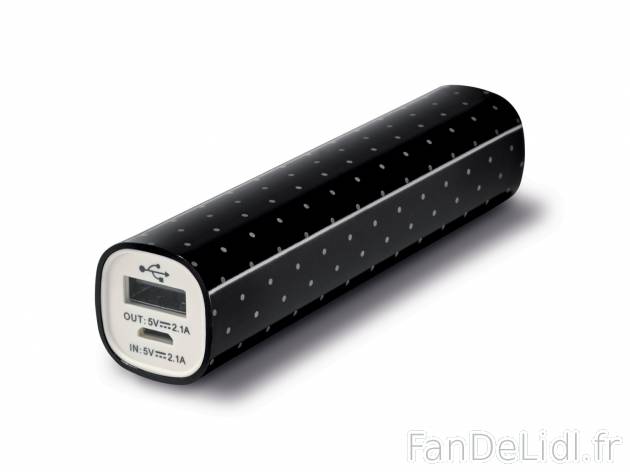 Batterie externe Powerbank , prezzo 6.99 € 
- Câble de recharge USB inclus
- ...