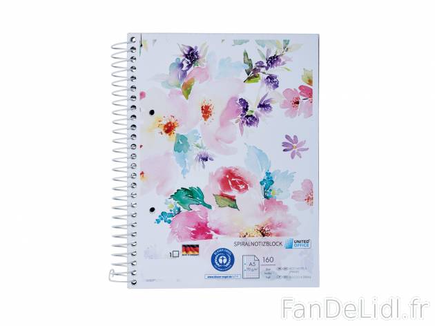 Bloc-notes à spirales format A5 ou cahier format A4 à carreaux , prezzo 0.99 € ...