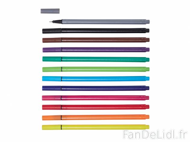 Feutres fins , prezzo 1.99 € 
- Lot de 12
- Lot disponible également en 4 feutres ...
