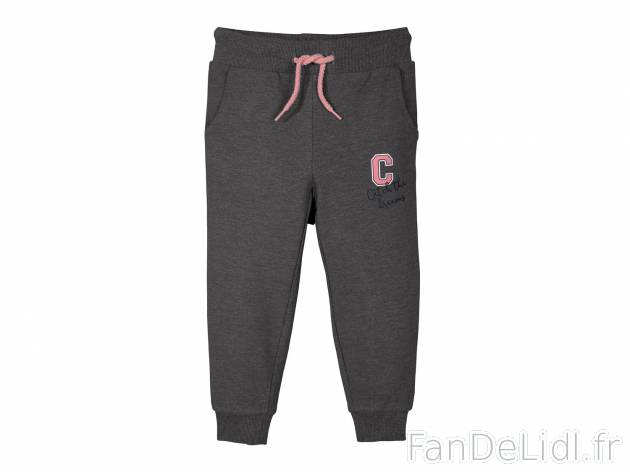 Pantalon molletonné fille , prezzo 5.49 € 
- Ex. 67 % coton, 28 % polyester ...