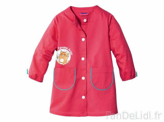 Tablier de peinture enfant , prezzo 5.49 €  
-  100 % coton
-  3 coloris au choix