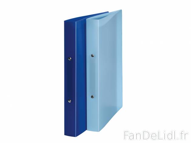 Classeurs à anneaux ou pochettes , prezzo 2.99 € 
- A4
- Lot de 2
- 4 modèles ...