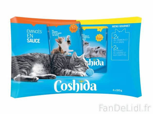 Sachet de bouchées pour chat , prezzo 0.79 €  
-  Variétés au choix