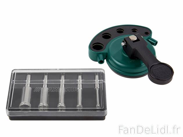 Forets diamantés avec gabarit de perçage , prezzo 6.99 € 
- Vitesse de rotation ...