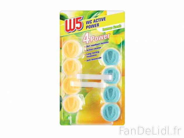 2 disques pour WC , prezzo 1.99 €  
-  Au choix : parfum citron ou fleur