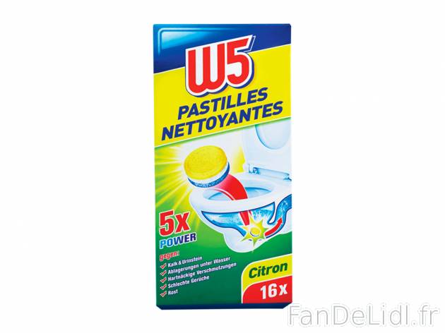Pastilles nettoyantes WC1 , prezzo 1.99 €  
-  Au choix : citron ou brise